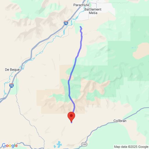 Map showing track of balloon RSONDE-CR