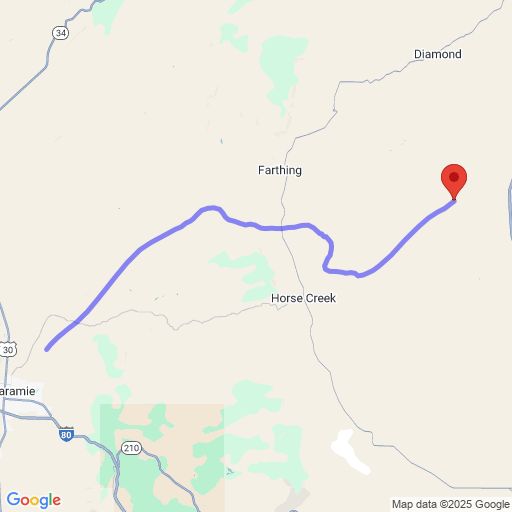 Map showing track of balloon RSONDE-CR