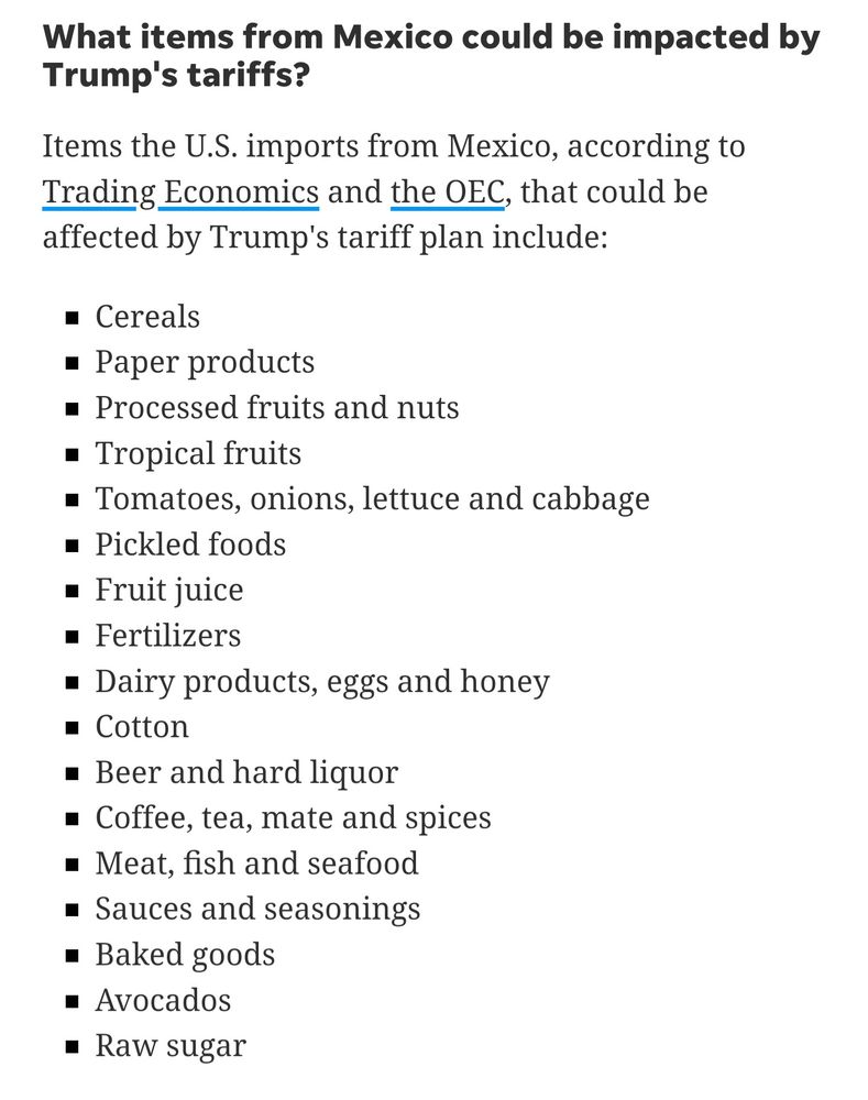 Mexico exports: cereals, paper products, fruits and nuts, tomatoes, onions, lettuce, fruit juice, fertilizers, dairy products, eggs, honey, cotton, beer, liquor, coffee, tea, spices, meat, fish, seafood, sauces, baked goods, avocados, raw sugar