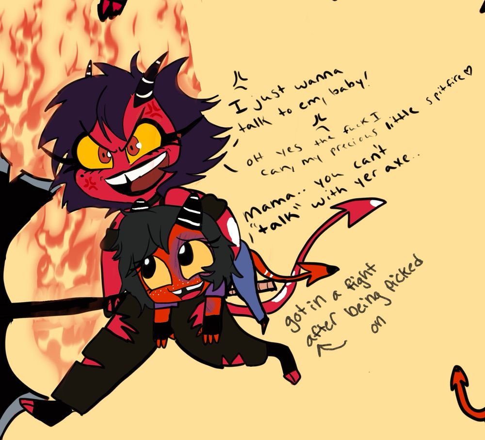 Fan oC for Helluva boss Moxxie x Millie 