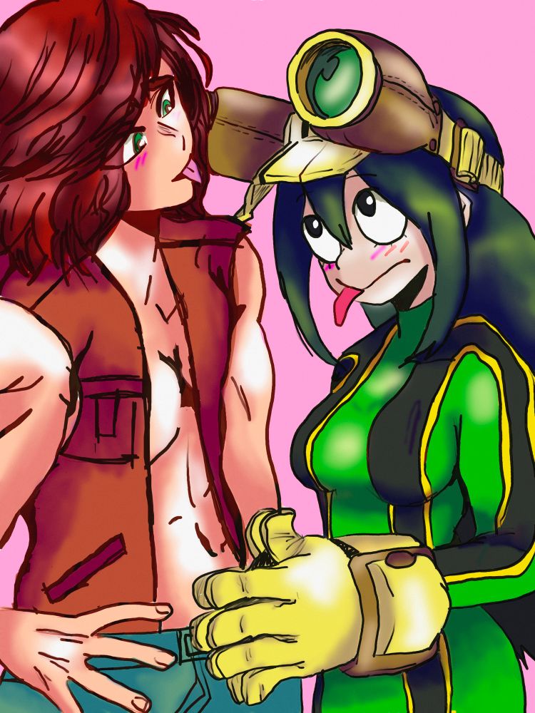 Friends my hero academia oC and Tsuyu Asui