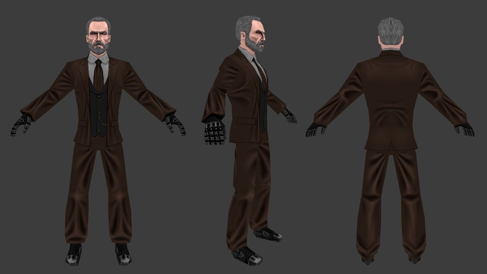 Author Neura Front Side And Back View In A Sleek Brows Suite