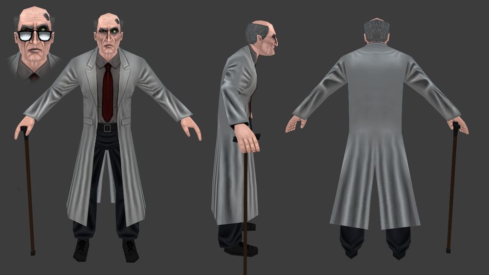 Dr Reinhart Version One Front Side And Back View First Pass