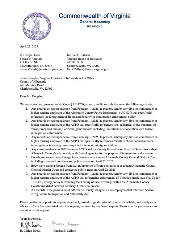 Letter text available at delegatecallsen.com/apr22