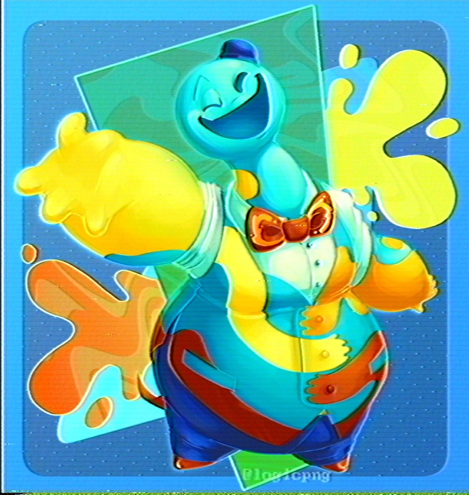 The same image as above, with VHS filter applied
