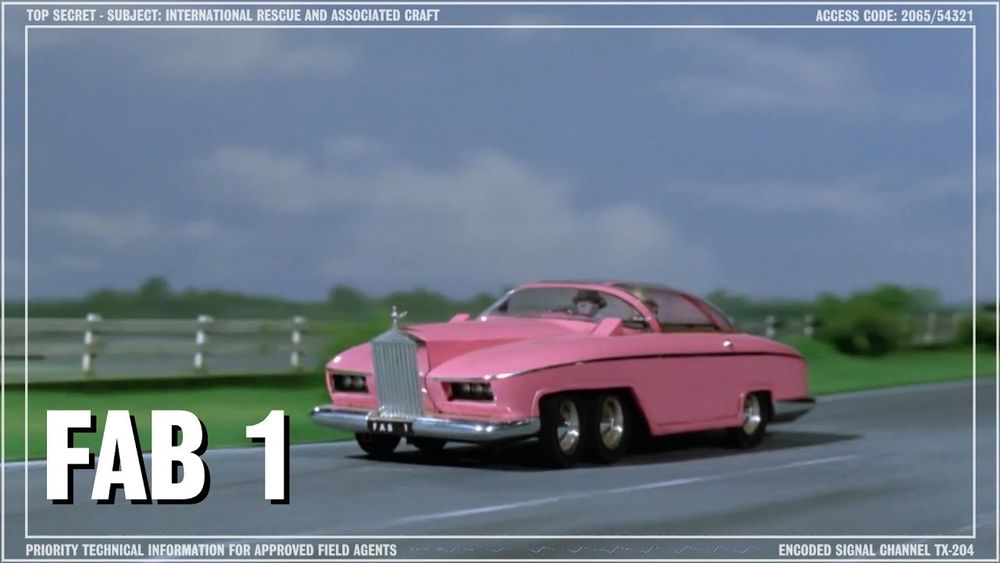 FAB1 from the Thunderbirds, a pink Rolls Royce 