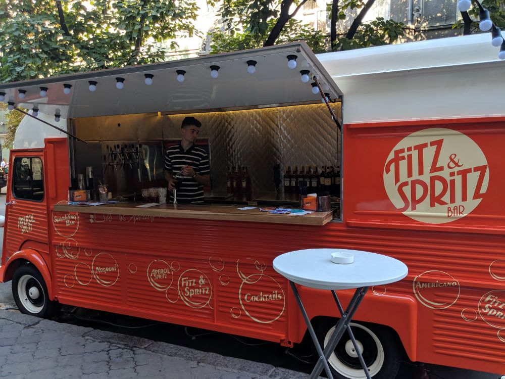 2018 - A Fritz & Spritz Bar food truck in Odessa Ukraine.