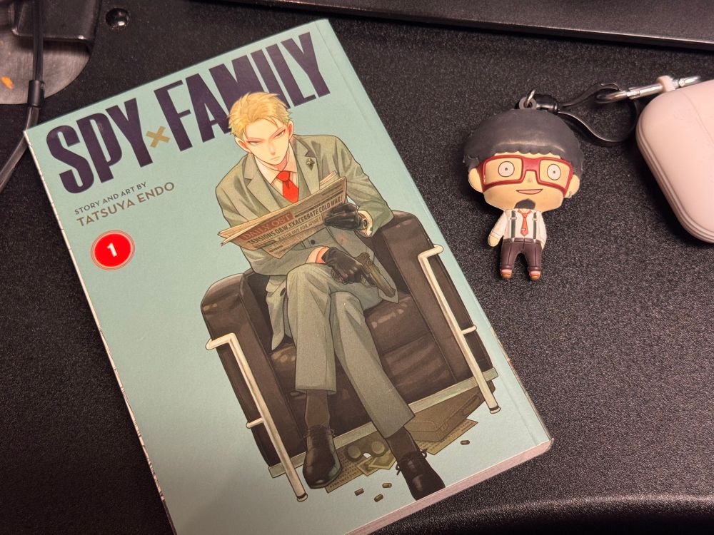 SPY x Family volume one with a tiny Frankie Franklin 