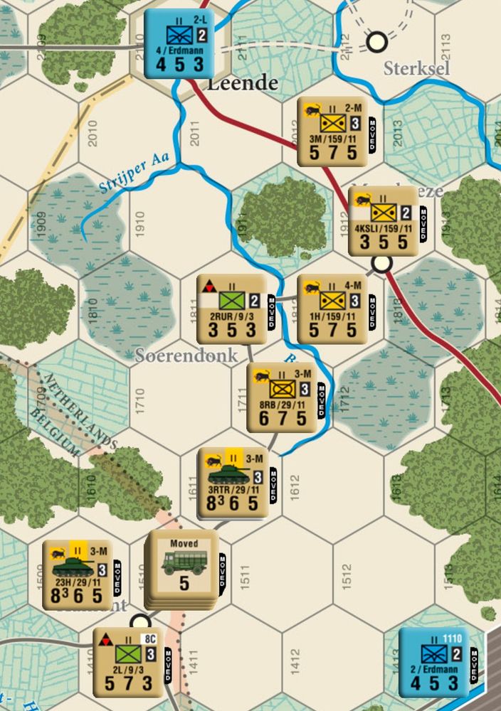 8th armored corps advance north