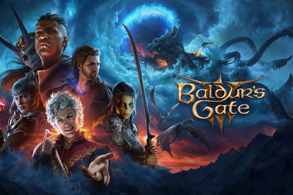 Baldurs gate 3 title screen