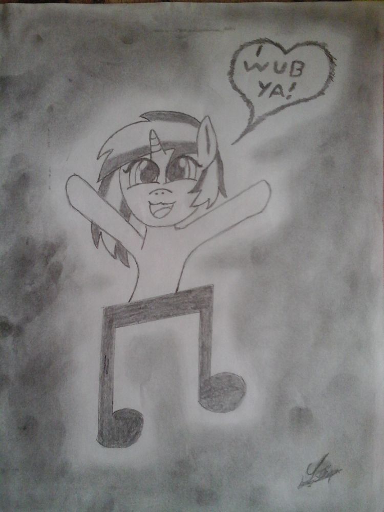 Vinyl Scratch Sketch