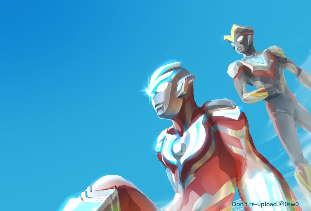 ウルトラマンギンガとビクトリーのファンアート