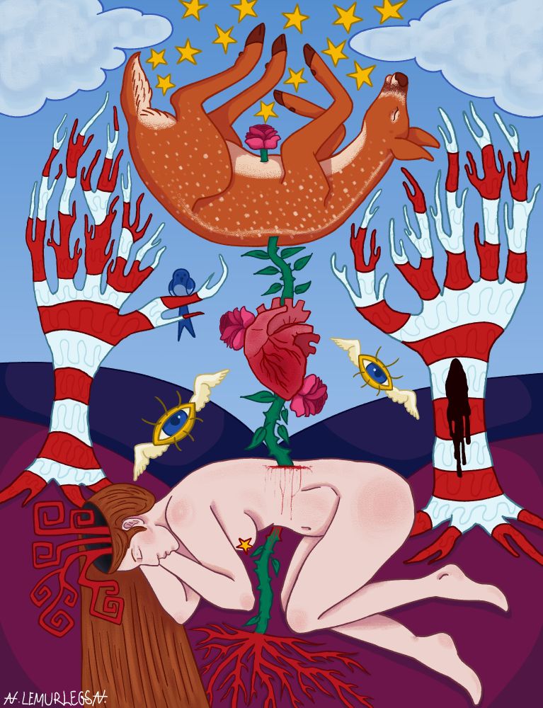 Surrealist digital painting 