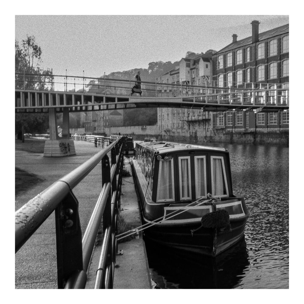 Barge below bridge higher contrast 