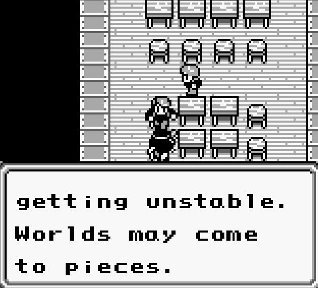 (continued from previous) "Worlds may come to pieces."