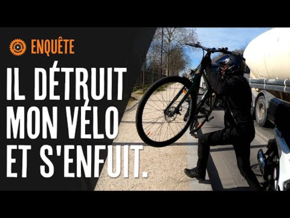 Il m'agresse, détruit mon vélo, puis s'enfuit lâchement...