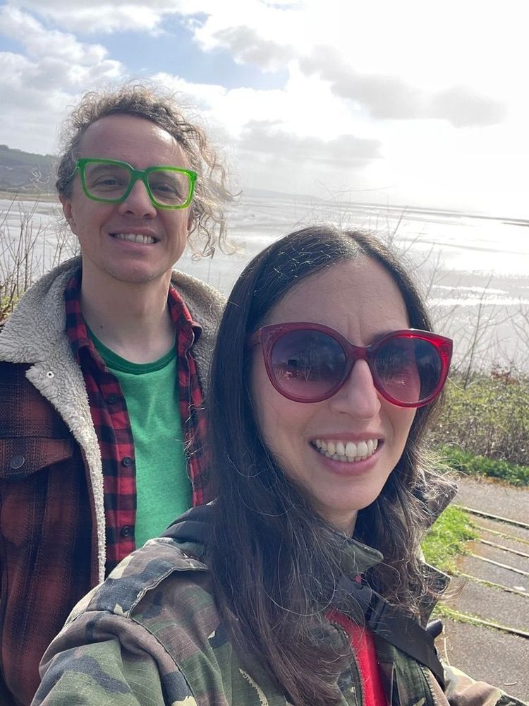 Katie and Alex Milway at Laugharne Literary & Arts Festival