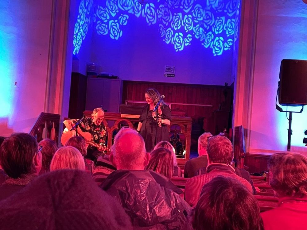 Martin and Eliza Carthy at Laugharne Literary & Arts Festival