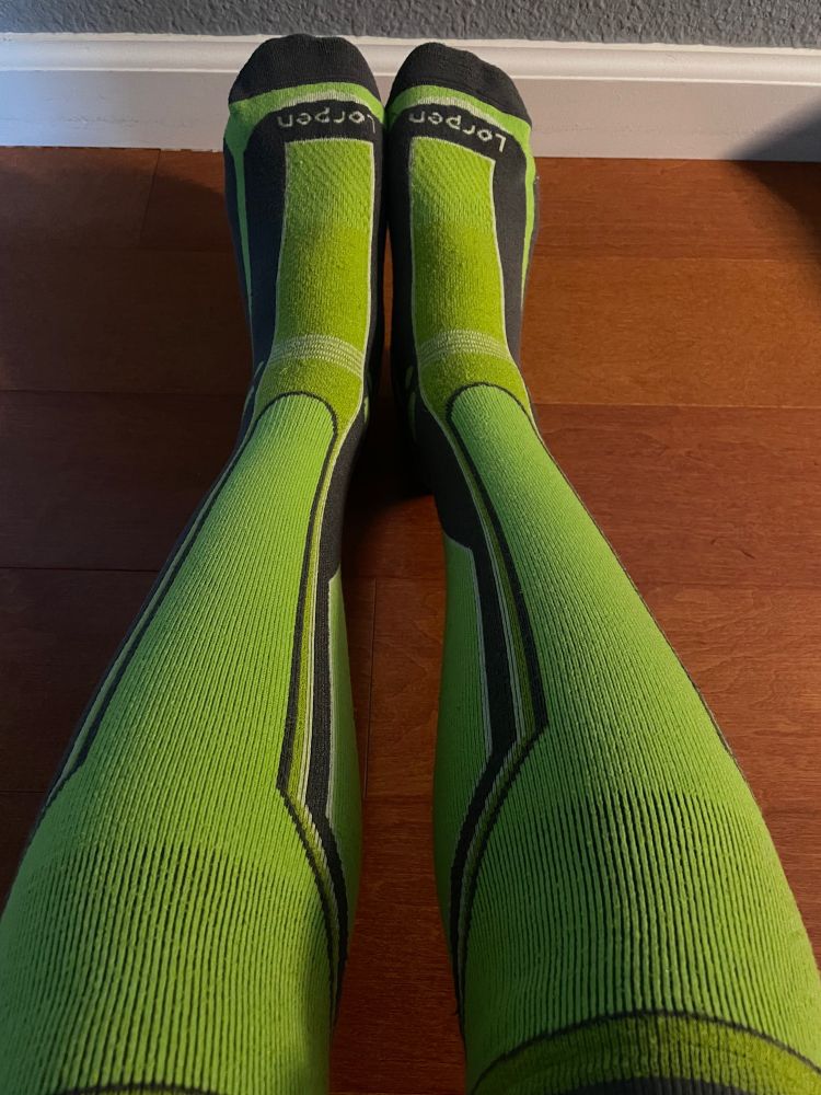 Slept in these socks last night. 