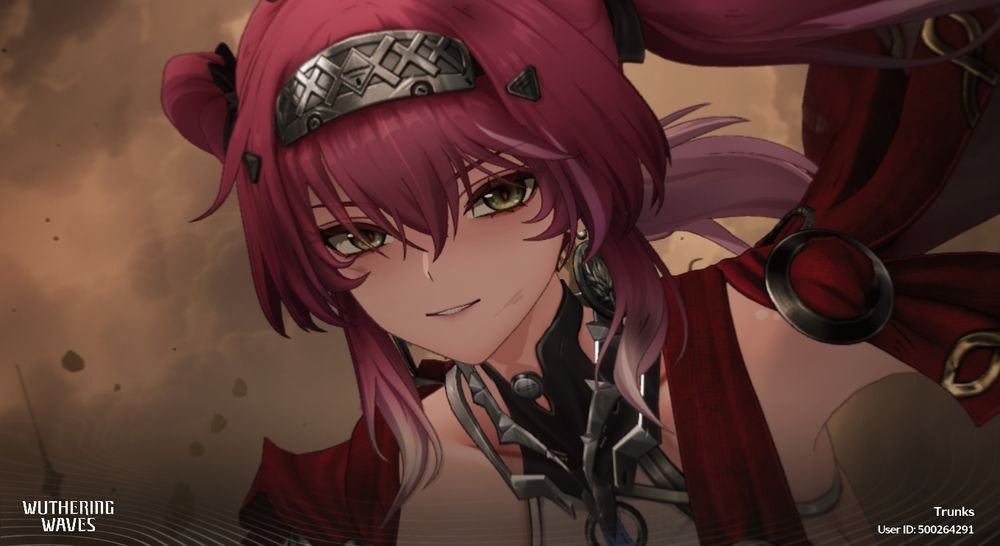 Lupa looking at the camera eyes filled with the thrill of battle