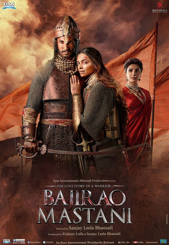 Poster for the 2015 movie 'BAJIRAO MASTANI'