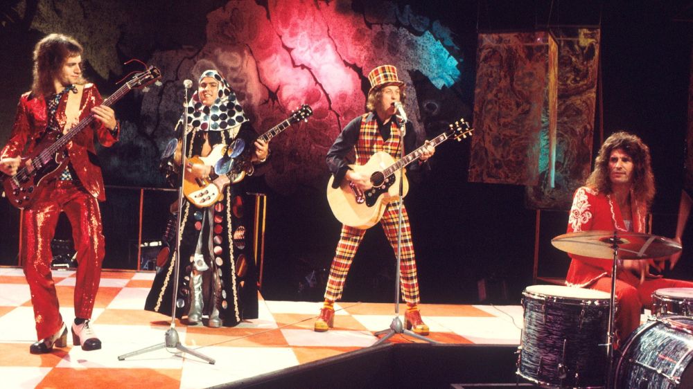 The pop band Slade, looking fantastic.