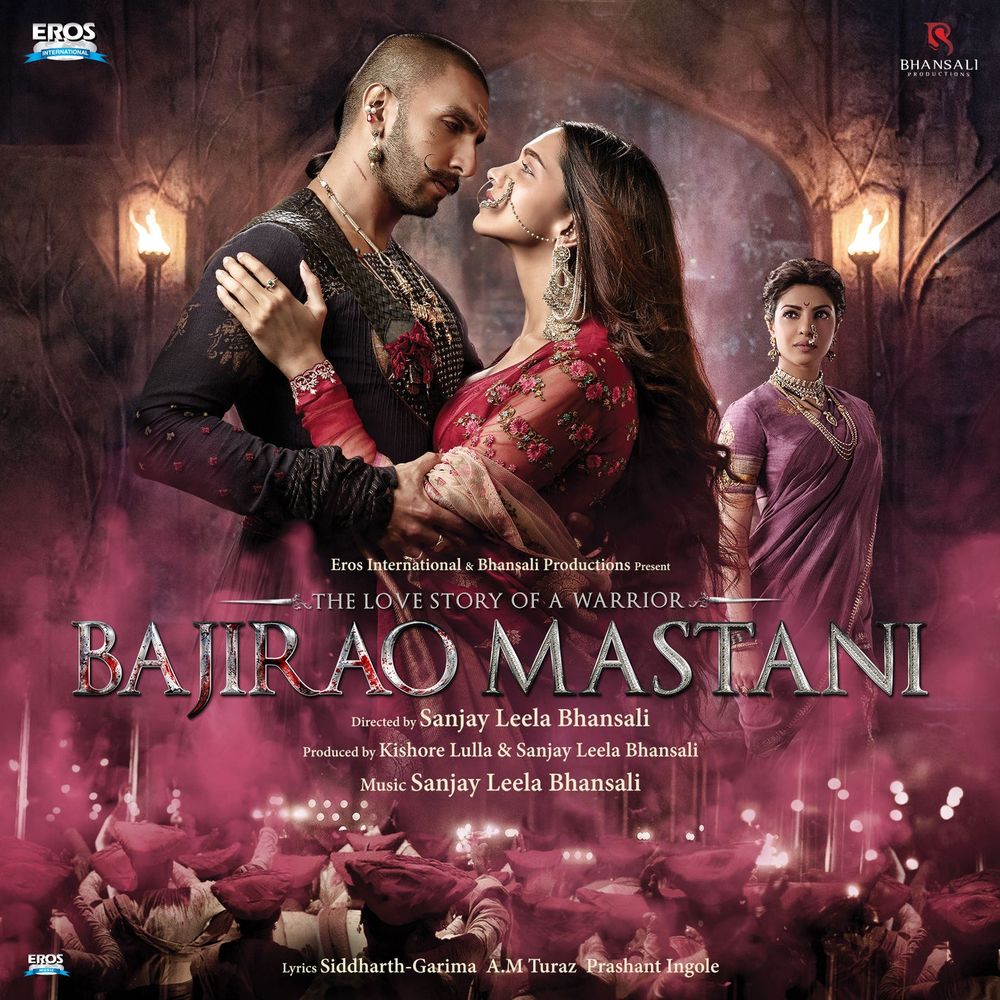 Poster for the 2015 movie 'BAJIRAO MASTANI'