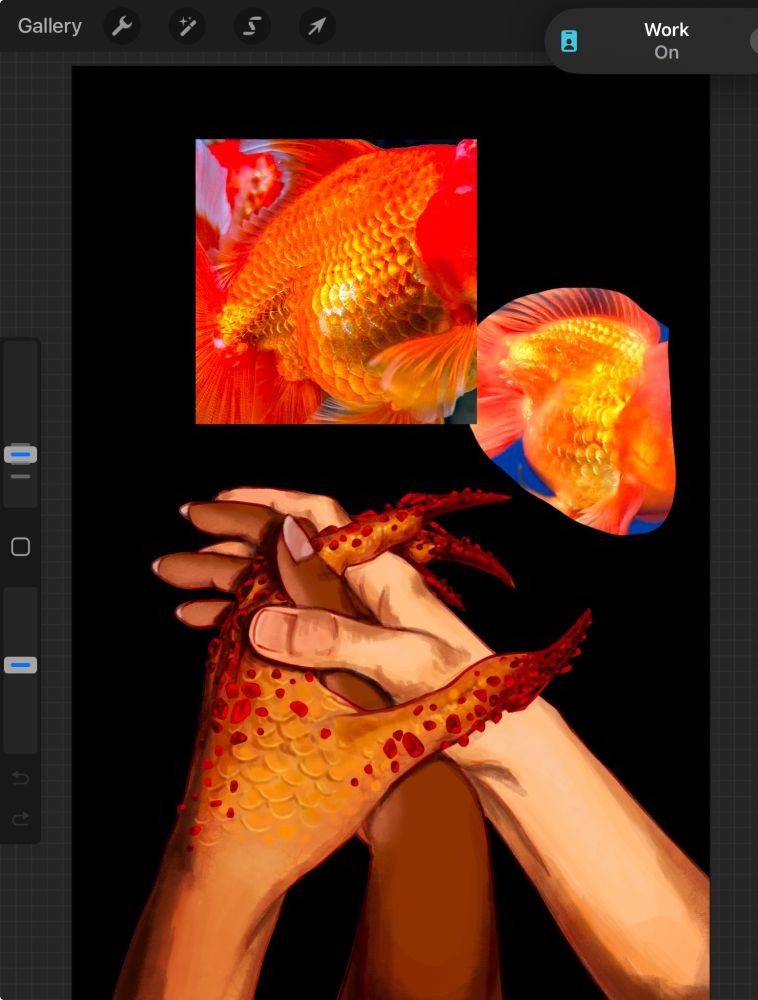 now the gemstones are back with badly drawn gold fish scales on parts of the skin