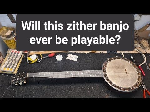 Zither banjo repair