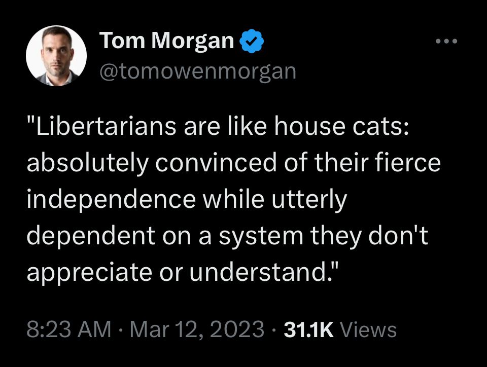 Libertarians are like house cats
