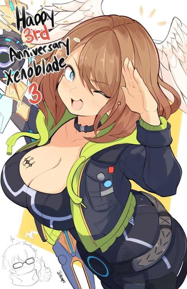 It may be several days late but Happy 3rd Anniversary Xenoblade 3!!!  Have a Eunie😁