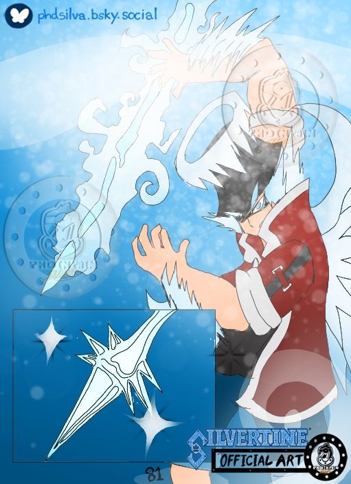 A sneak peak of Chapter 1 of Silvertine, my comic project. Jack Silva is using his Holy Frost to conjure a spear!