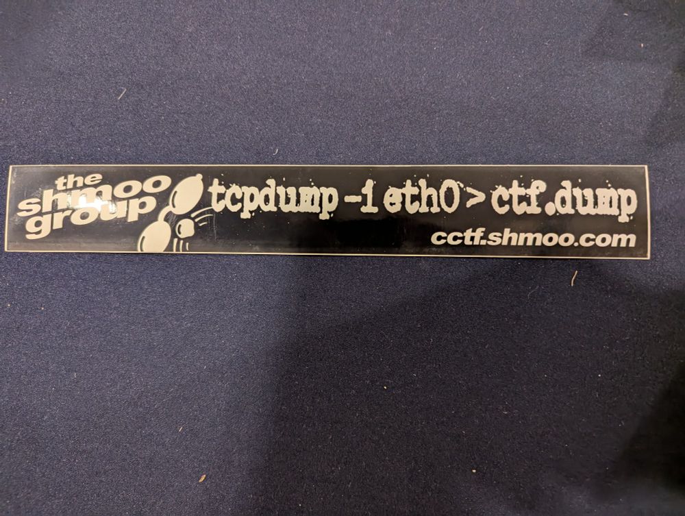 tcpdump -i eth0 > CTF.dump