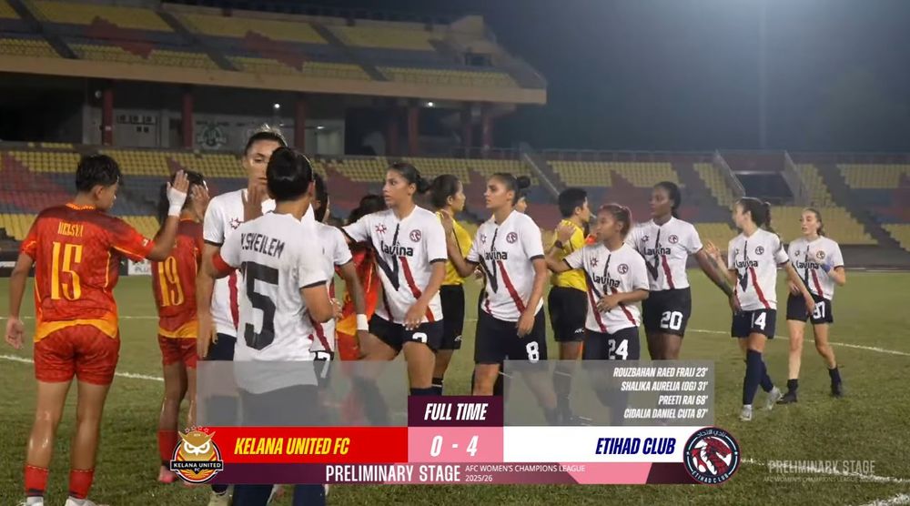 Final score: Kelana United 0 -4 Etihad Club