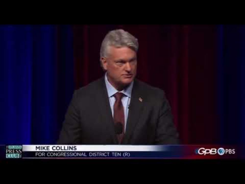 GOPS  Mike Collins, asked if he favours Gun Controls to protect kids GEORGIA