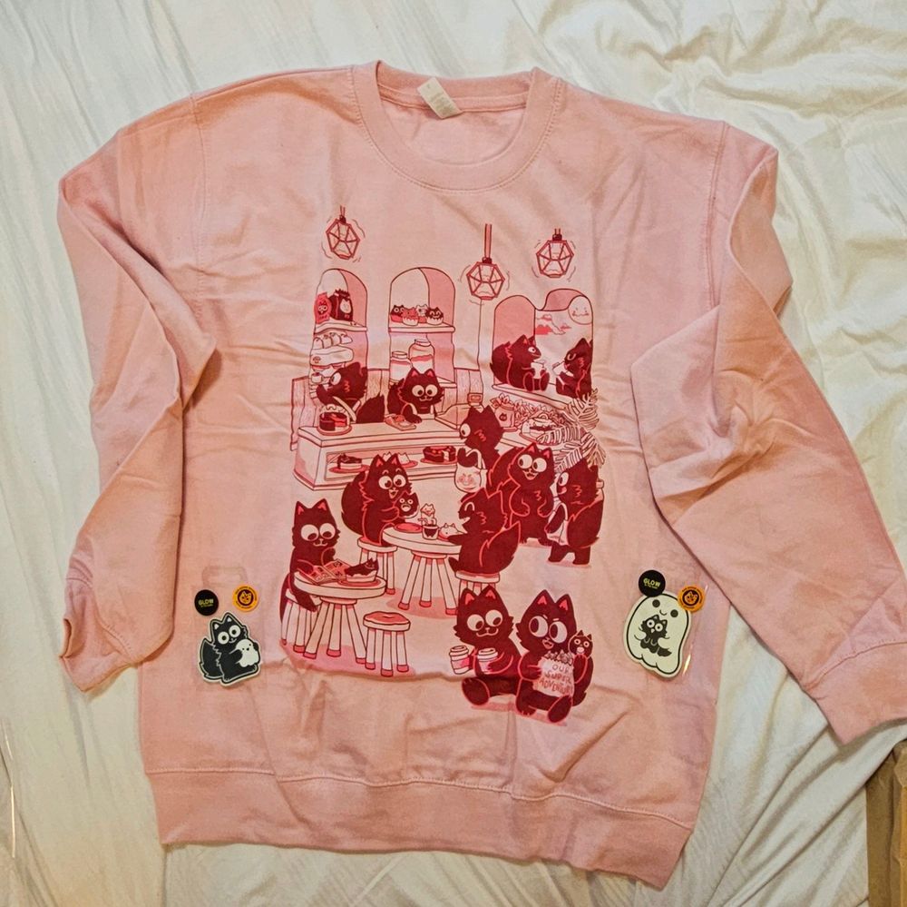 Sweatshirt and stickers