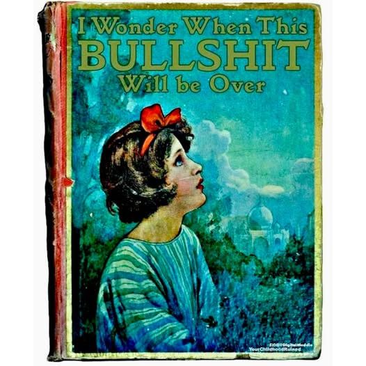 RESIGN NOEM. 
Book cover, I Wonder When This BS will End?