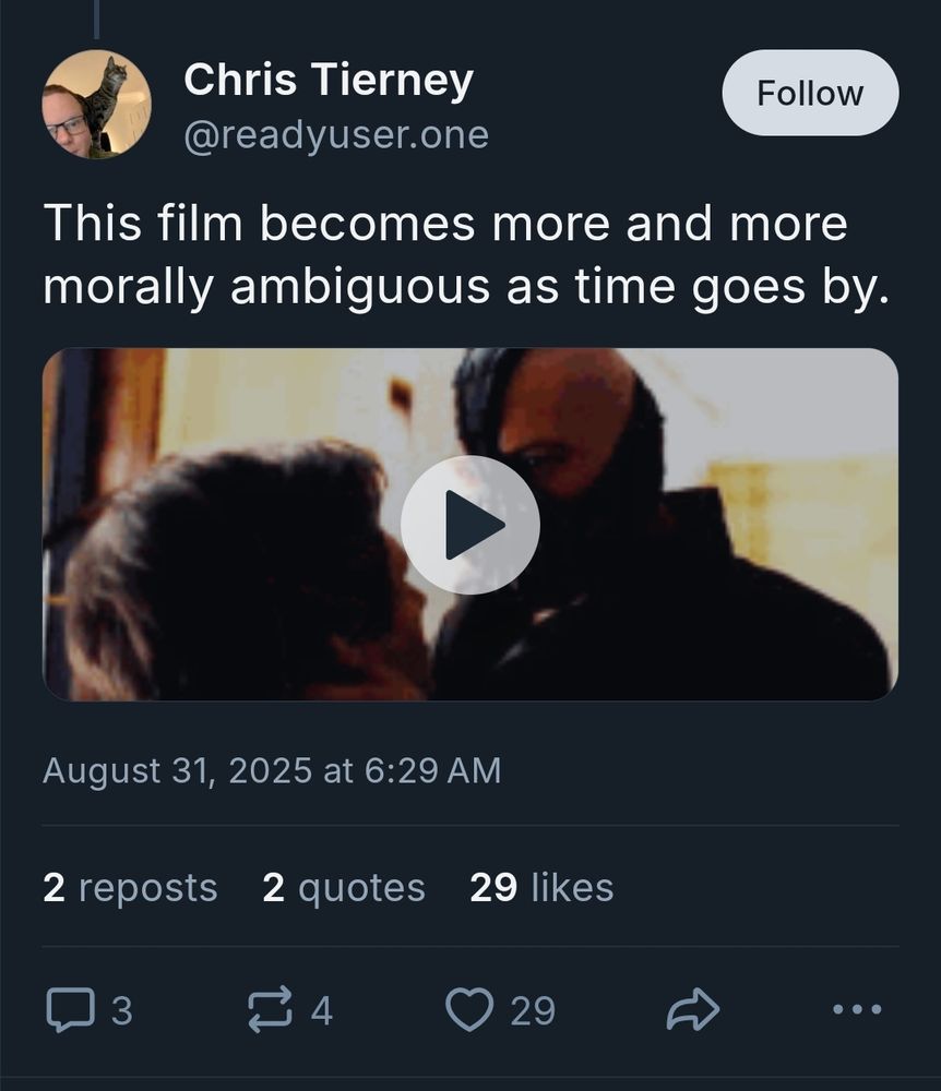 Some chump claiming that fucking BANE is getting more relatable as time goes by.