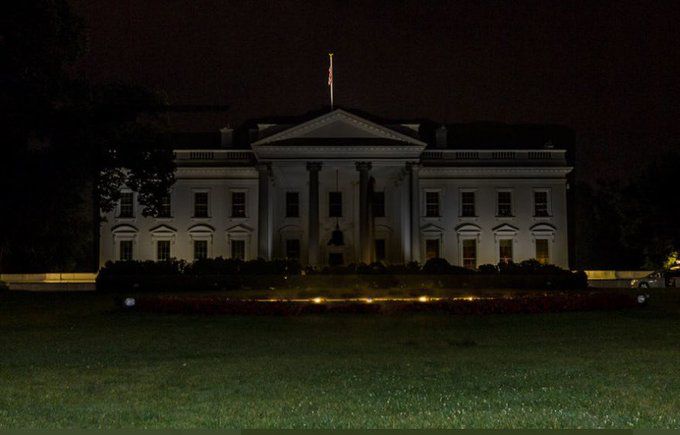 The White House gone dark