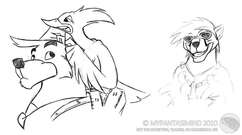 Left side is Banjo looking up at a bored Kazooie while tapping her finger on his head, and right side is Trophy Thomas looking smirky and pointing fingers slightly towards the viewer.