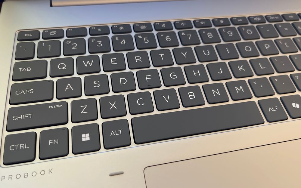 probook keyboard with BIG letters and UPPERCASE words