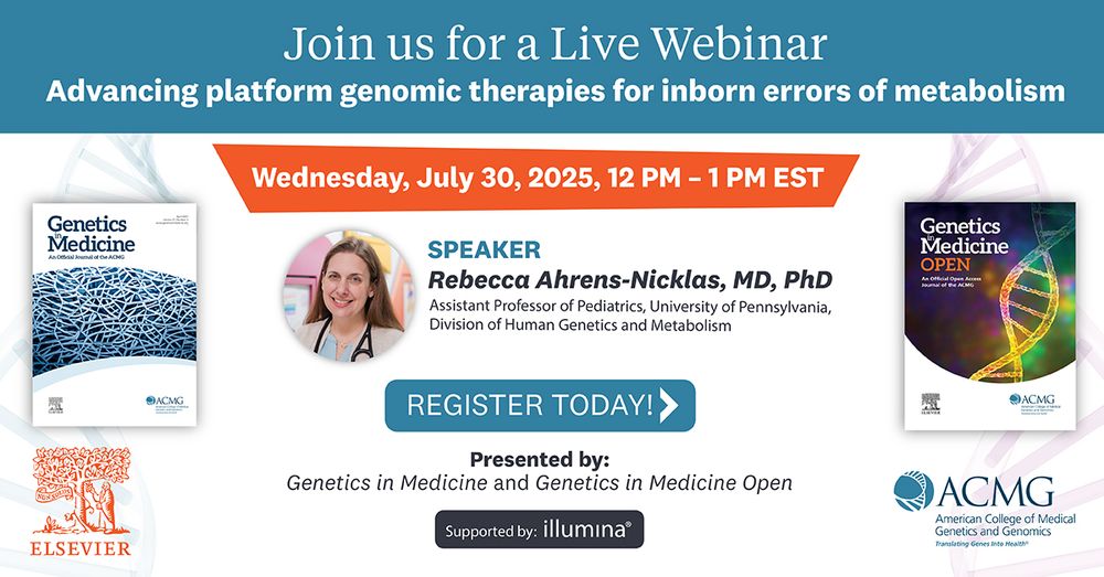 Explore the future of personalized medicine for inborn errors of metabolism. Join us on July 30 for expert insights!