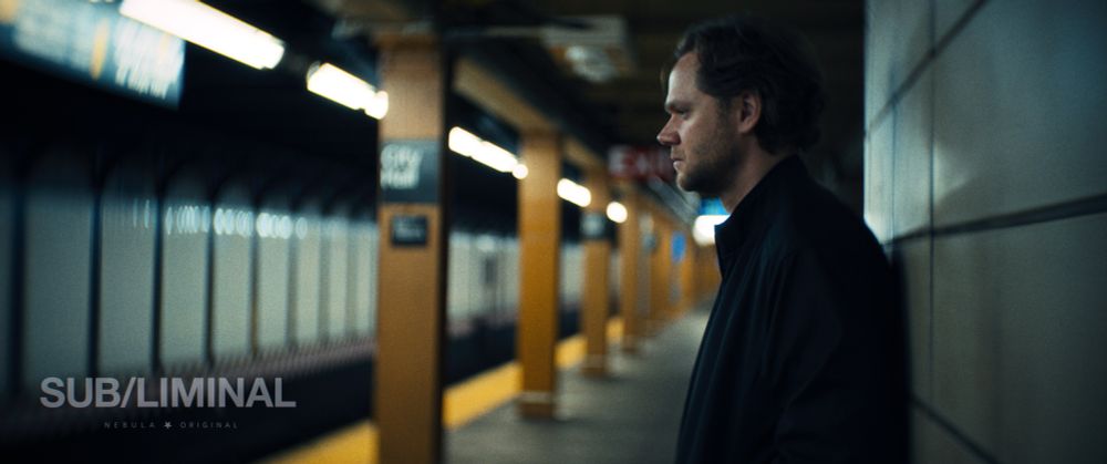 Man standing in the subway