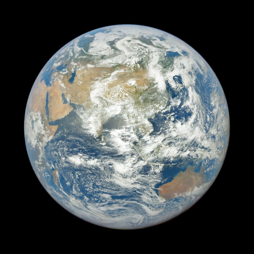 An image of the Earth from space.