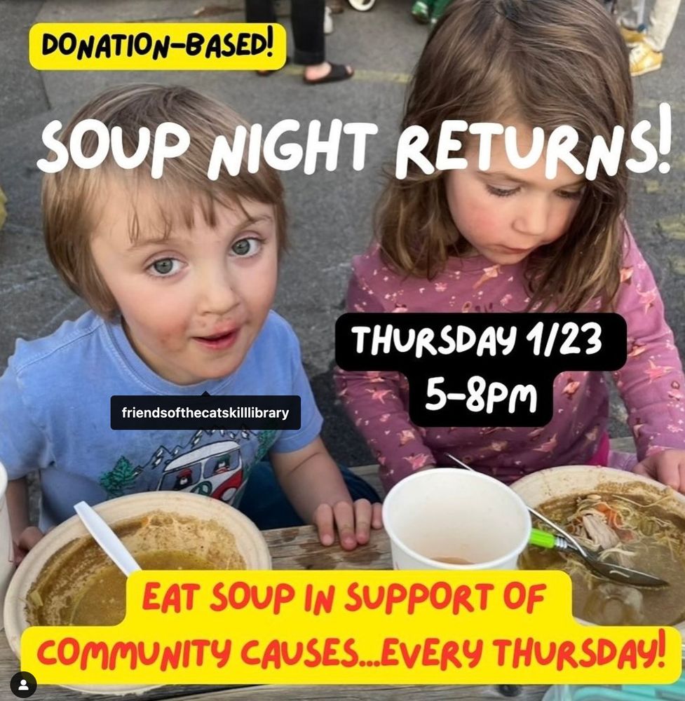 Picture of two children with Soup Night Returns!