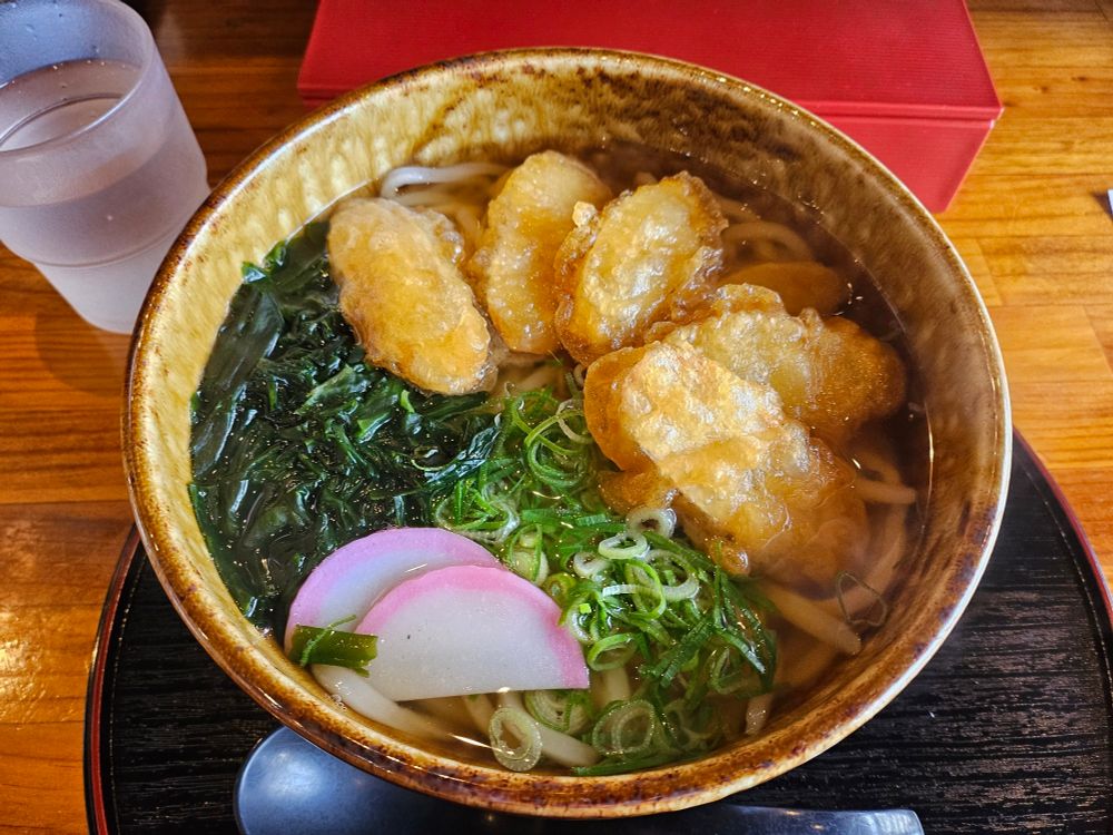 くら川うどんのごぼう天うどん