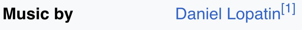 A screenshot of the film’s Wikipedia page stating that the music will be written by Daniel Lopatin.