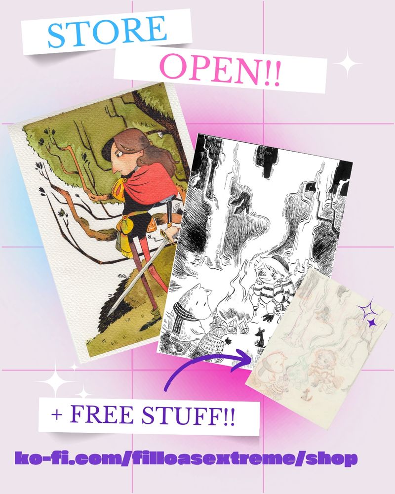Information for my kofi shop, where I sell original artwork, no prints.