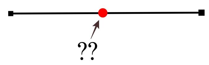 A line with a red dot