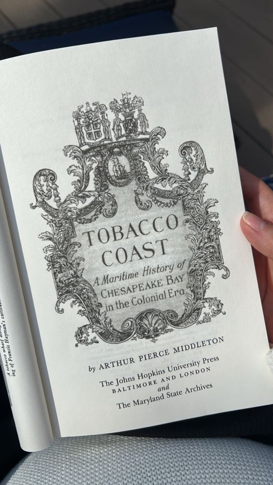 Title page of the book Tobacco Coast by Arthur Pierce Middleton.
